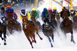 Скачки на снегу White Turf