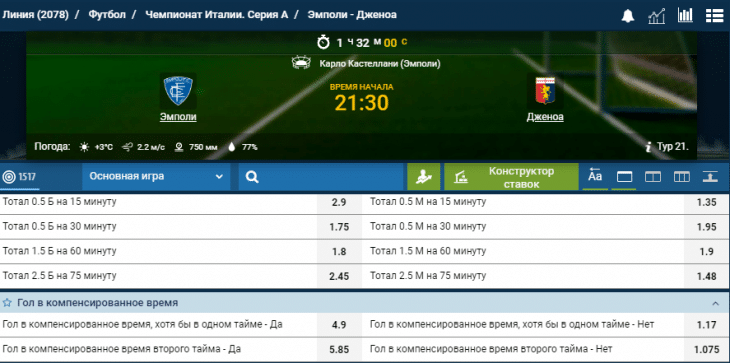 гол в компенсированное время