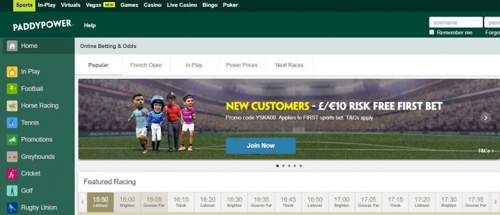 сайт пэдди пауэр