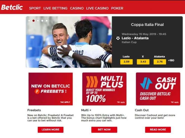 сайт Betclic 