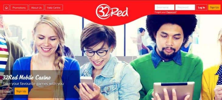 32red мобильная версия