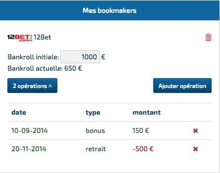 Учет банкролла в бк BettingTracker