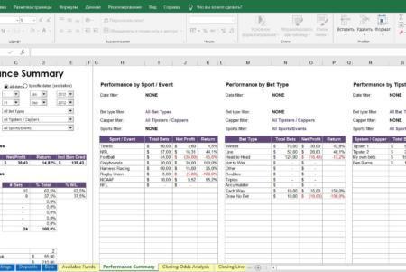 самый прибыльный вид спорта для ставок excel