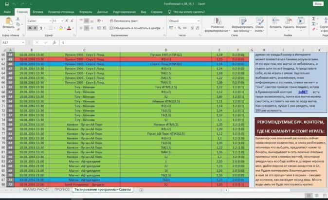 FootForecast – программа для ставок и составления прогноза победителя футбольного матча.