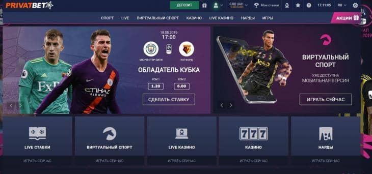 приватбет главная