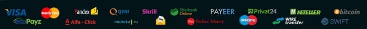 методы платежей рубет