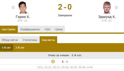 пример из матча