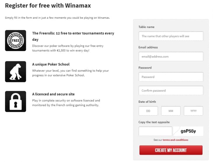 регистрация винамакс