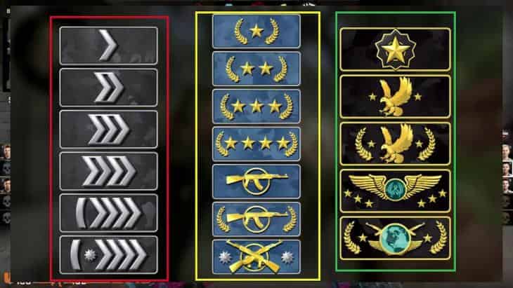 Таблица званий кс го