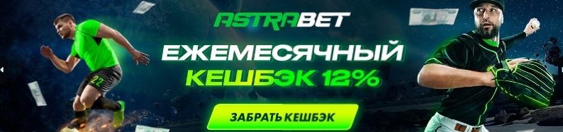 Ежемесячный кешбэк от букмекера астрабет